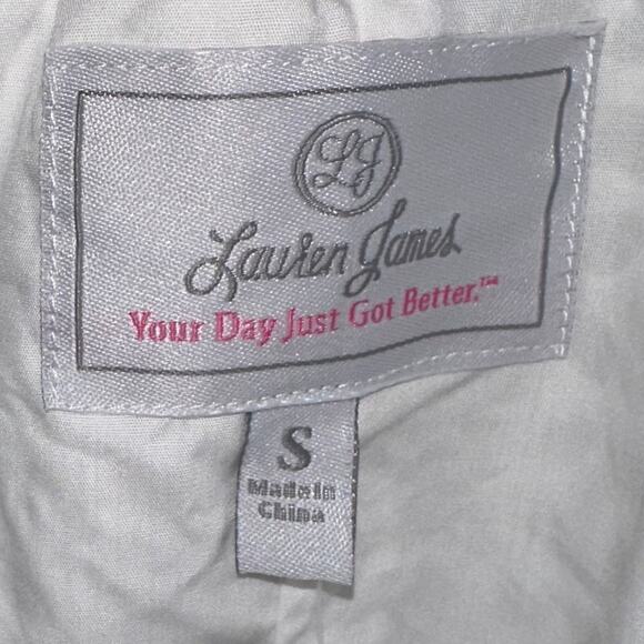 NWT Lauren James White Reagan Eyelet Ruffle One Shoulder Top Size Small - Picture 3 of 11